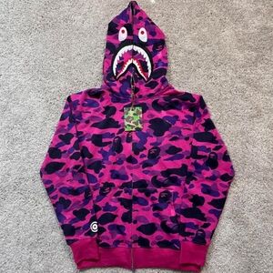 Purple Bape Hoodie Large New